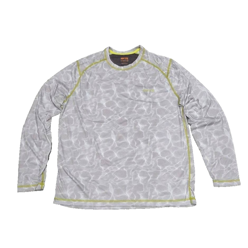 Orvis Dri-Release Long Sleeve Crew Shirt Water Vapor Gray Large A005342